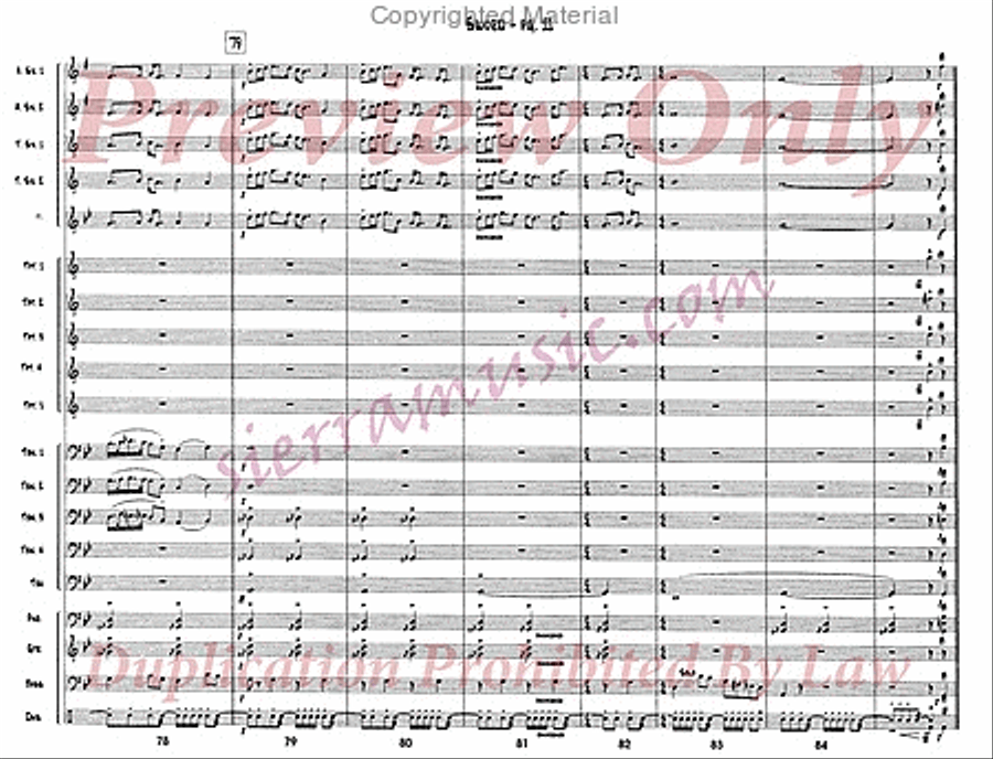 Sword Big Band scores gallery preview page 12