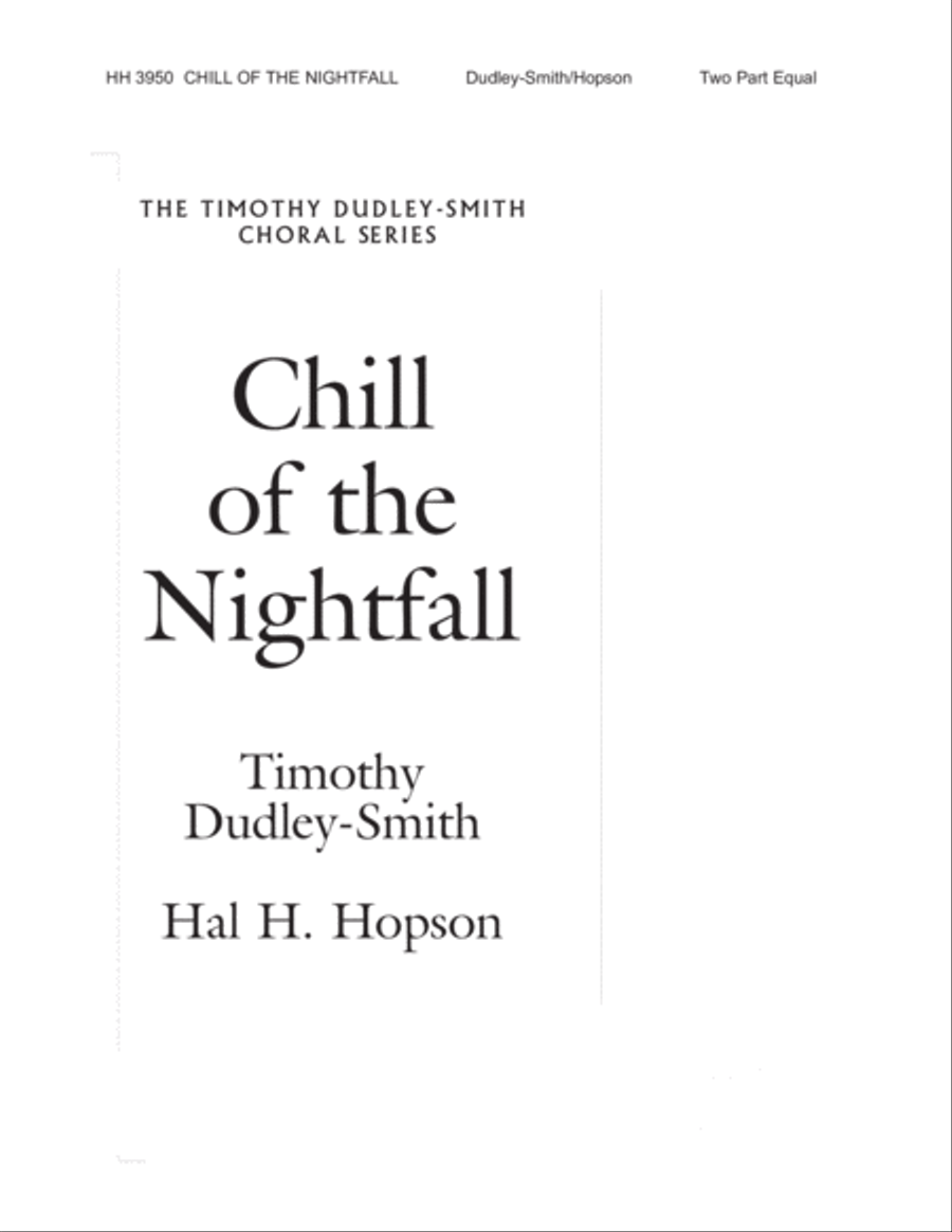 Chill of the Nightfall Chill of the Nightfall 2-Part scores gallery preview page 1