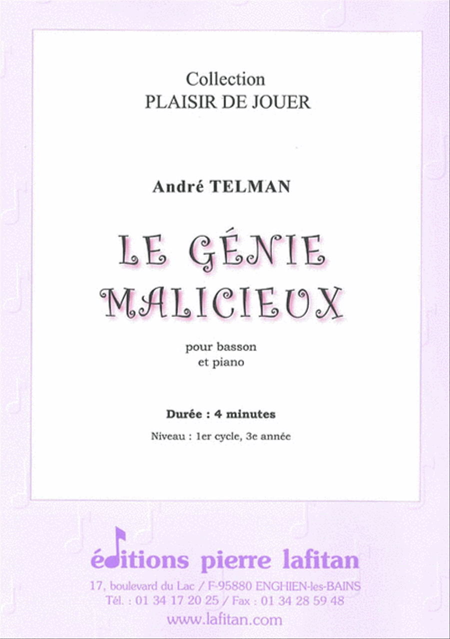 Le Génie Malicieux Bassoon Solo scores gallery preview page 1