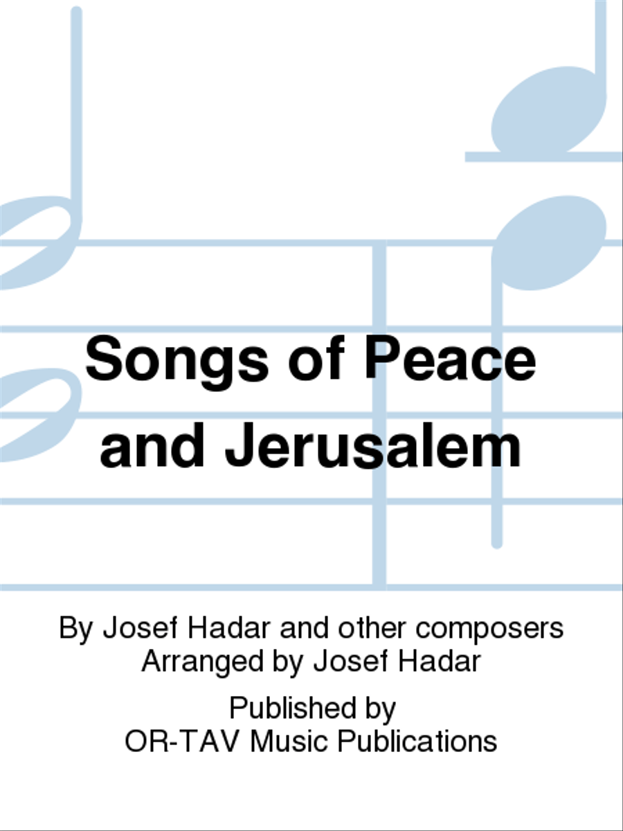 Songs of Peace and Jerusalem SSA scores gallery preview page 1