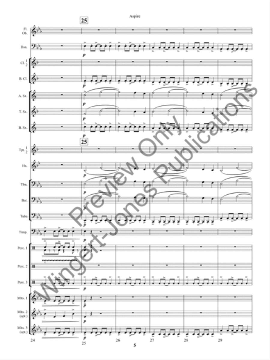 Aspire Concert Band scores gallery preview page 9
