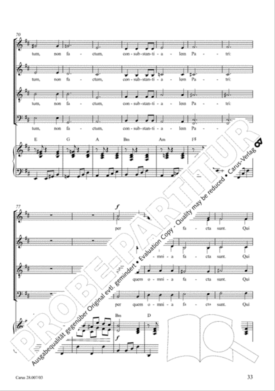 Missa latina 4-Part scores gallery preview page 34