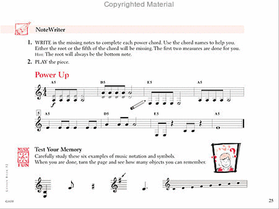 The FJH Young Beginner Guitar Method - Theory Activity Book 3 Guitar scores gallery preview page 4