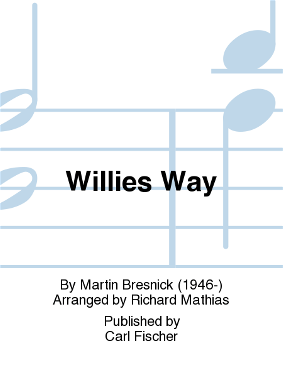 Willies Way by Martin Bresnick Woodwind Quintet Sheet Music Sheet