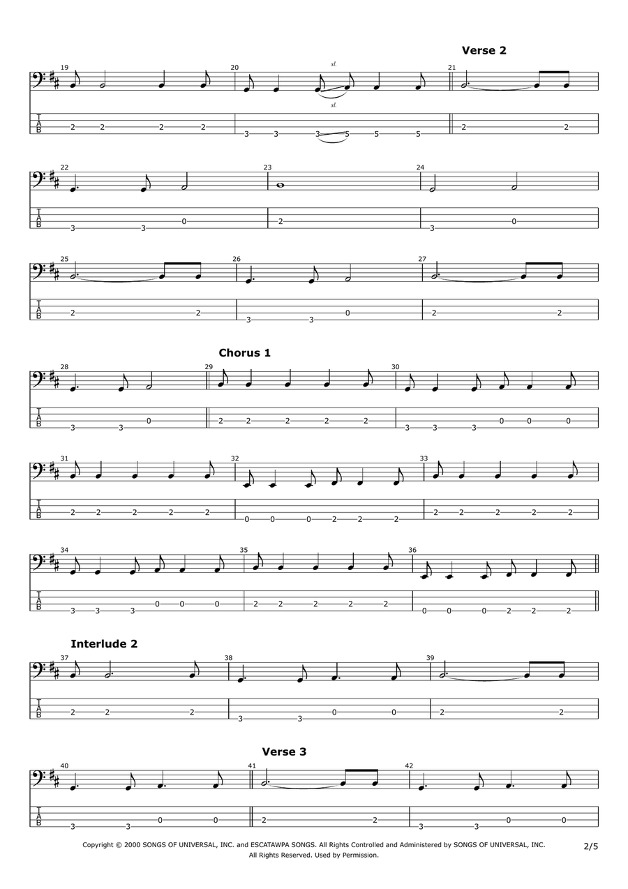 Kryptonite Acoustic Guitar scores gallery preview page 2