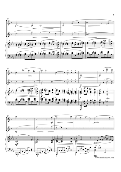Gade - Allegro con fuoco - 4th Movement from Piano Trio - Bb Clarinet, Bass Clarinet and Piano image number null