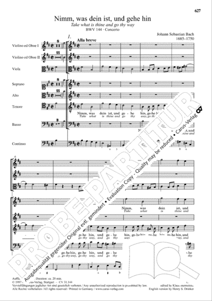 The Complete Sacred Vocal Works (Das geistliche Vokalwerk) Voice scores gallery preview page 626