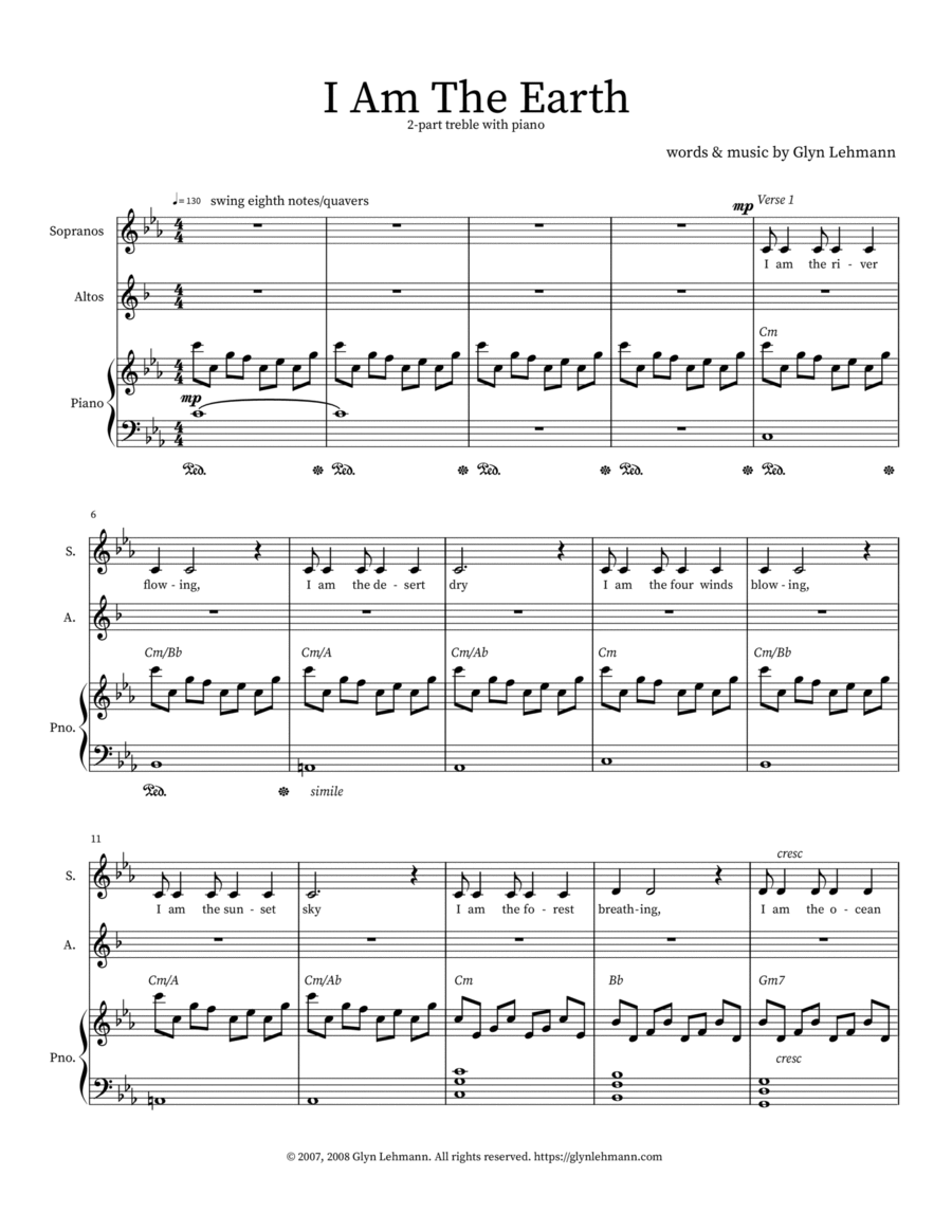 I Am The Earth I Am The Earth 2-Part scores gallery preview page 1