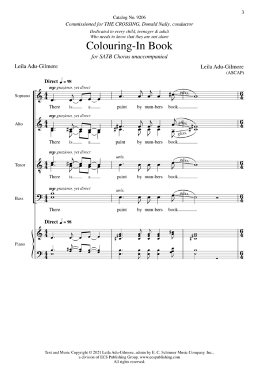 Colouring-In Book 4-Part scores gallery preview page 3