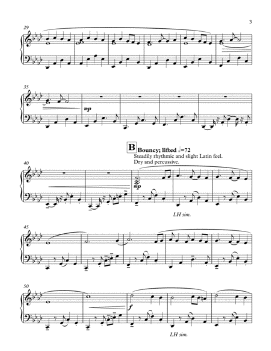 Fall of Dark (Nocturne) Easy Piano scores gallery preview page 3