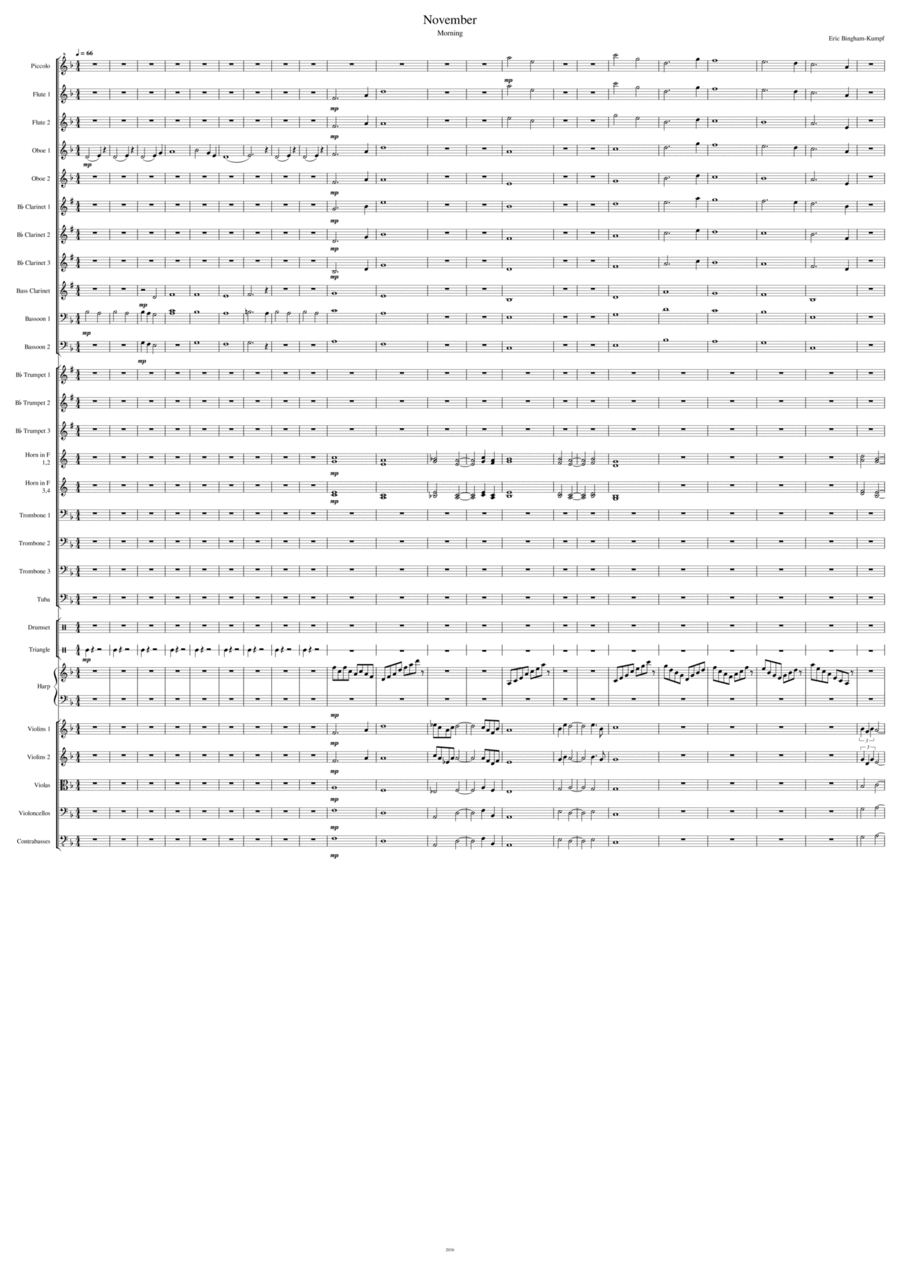 November November Full Orchestra scores gallery preview page 1