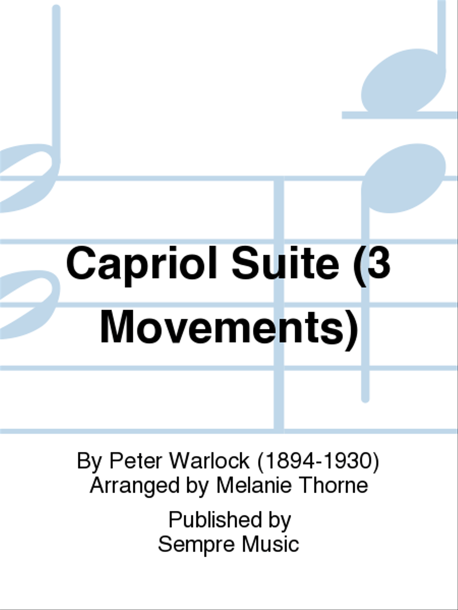 Capriol Suite (3 movements) B-Flat Clarinet scores gallery preview page 1