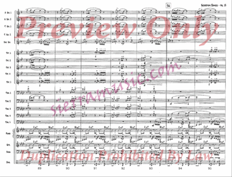 Scorpion Dance Scorpion Dance Jazz Ensemble scores gallery preview page 14