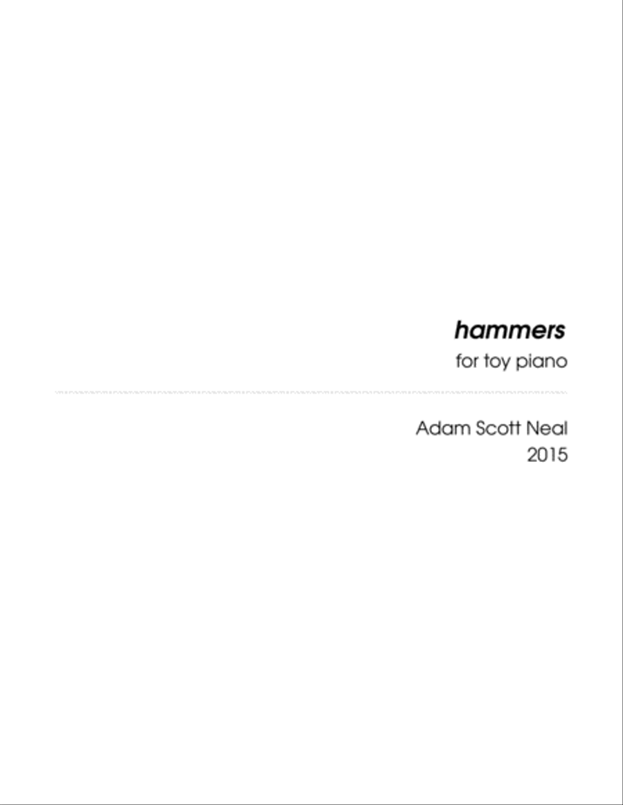 hammers hammers Piano Solo scores gallery preview page 3