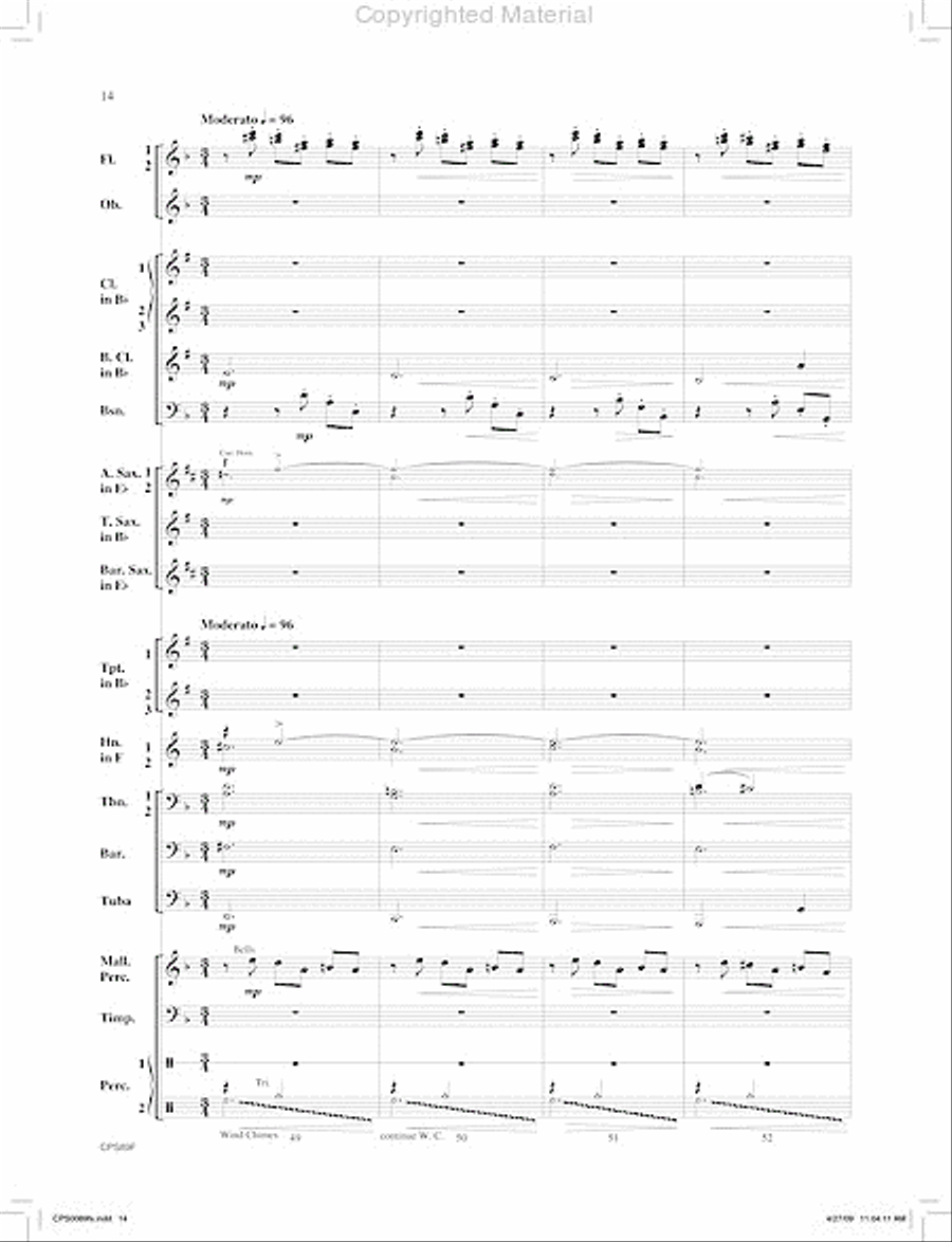 Canonic Fantasy Concert Band scores gallery preview page 15