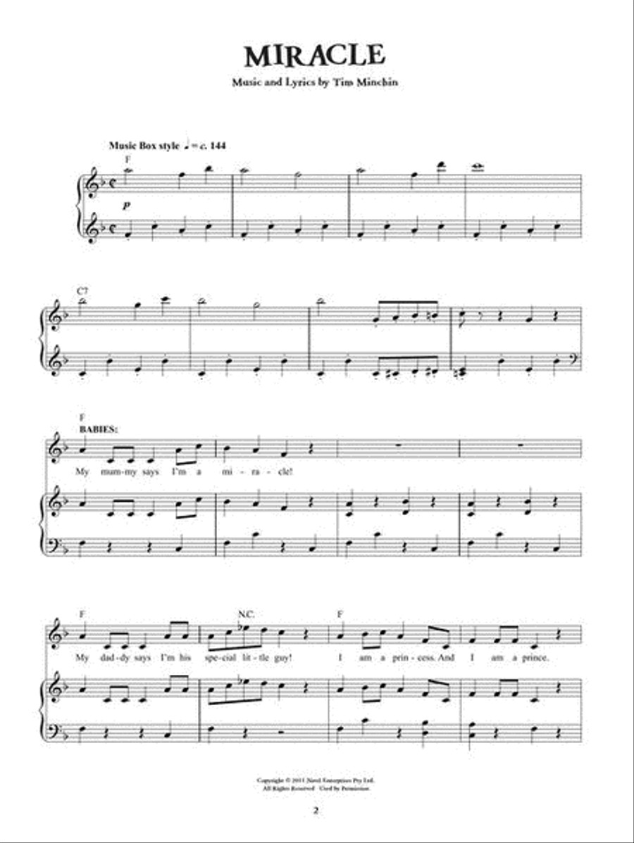 Roald Dahl's Matilda – The Musical Piano, Vocal scores gallery preview page 4