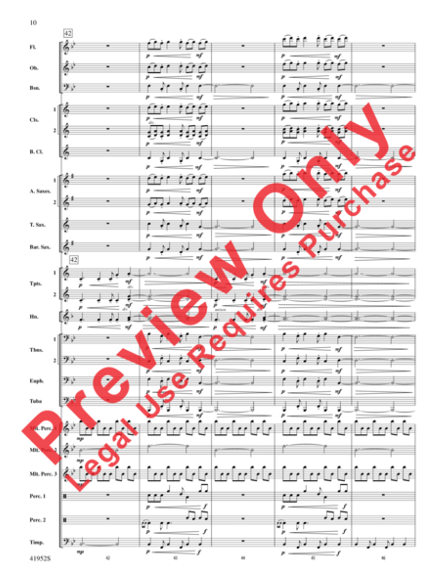 Furaha! Furaha! Concert Band scores gallery preview page 10
