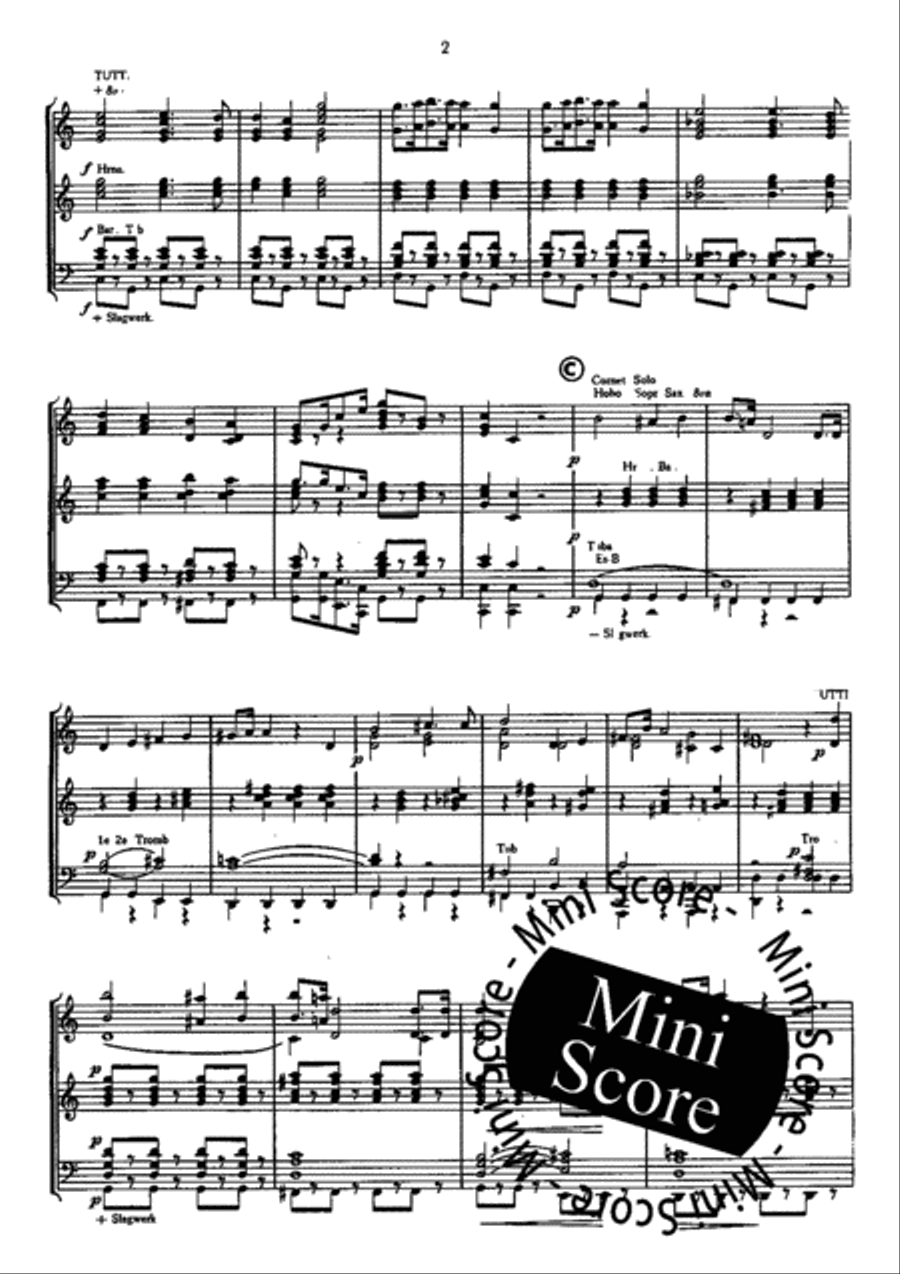 The Pirates of Penzance Concert Band scores gallery preview page 4