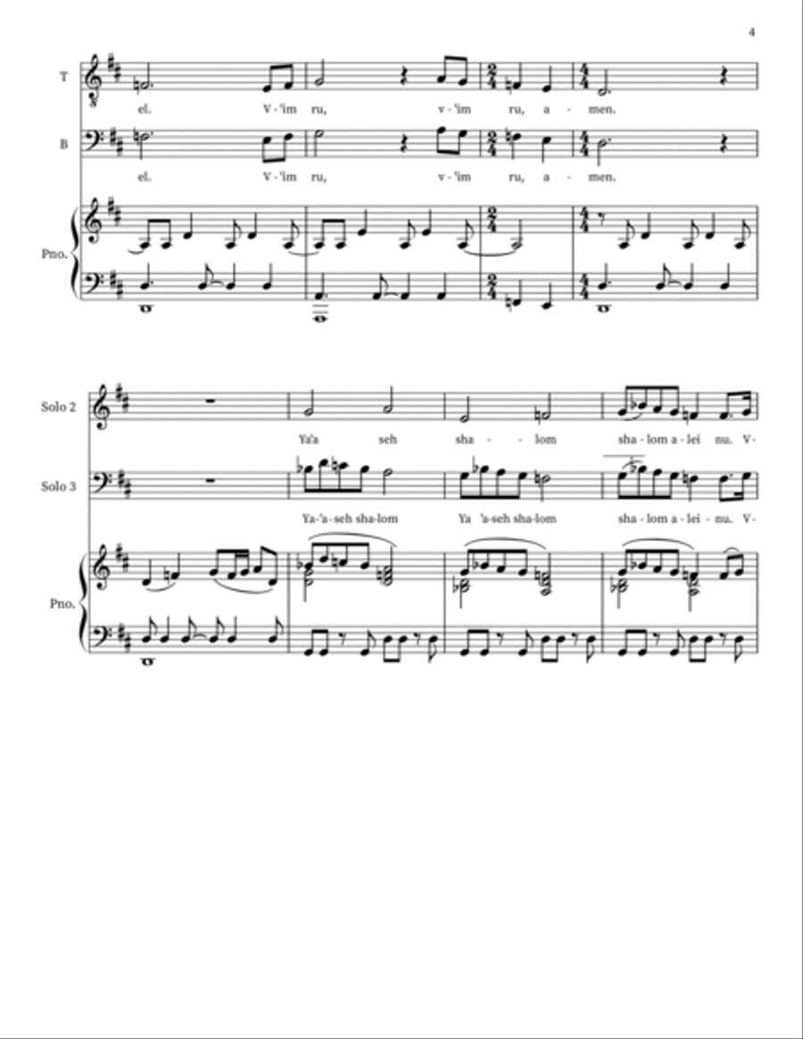 Prayer 4-Part scores gallery preview page 4