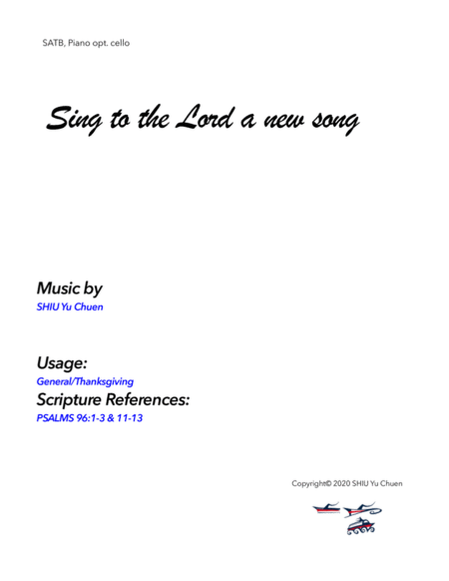 Sing to the Lord a new song image number null