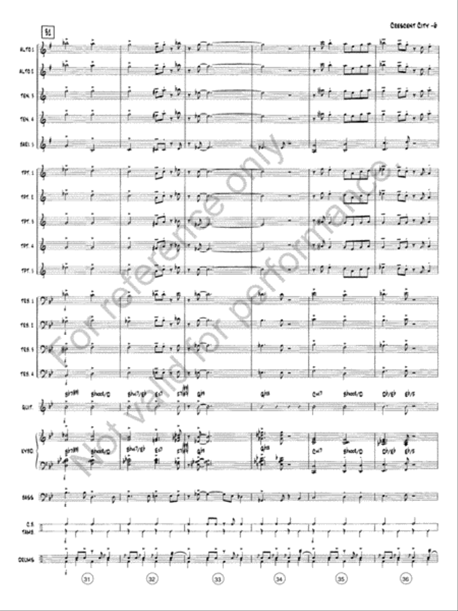 The Crescent City Stomp Jazz Ensemble scores gallery preview page 7