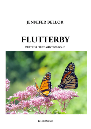 Book cover for Flutterby - Duet for Flute and Trombone