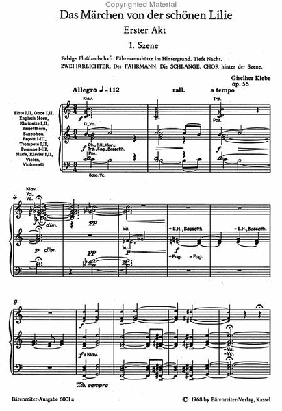 Das Marchen von der schonen Lilie, Op. 55