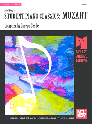Book cover for Student Piano Classics: Mozart