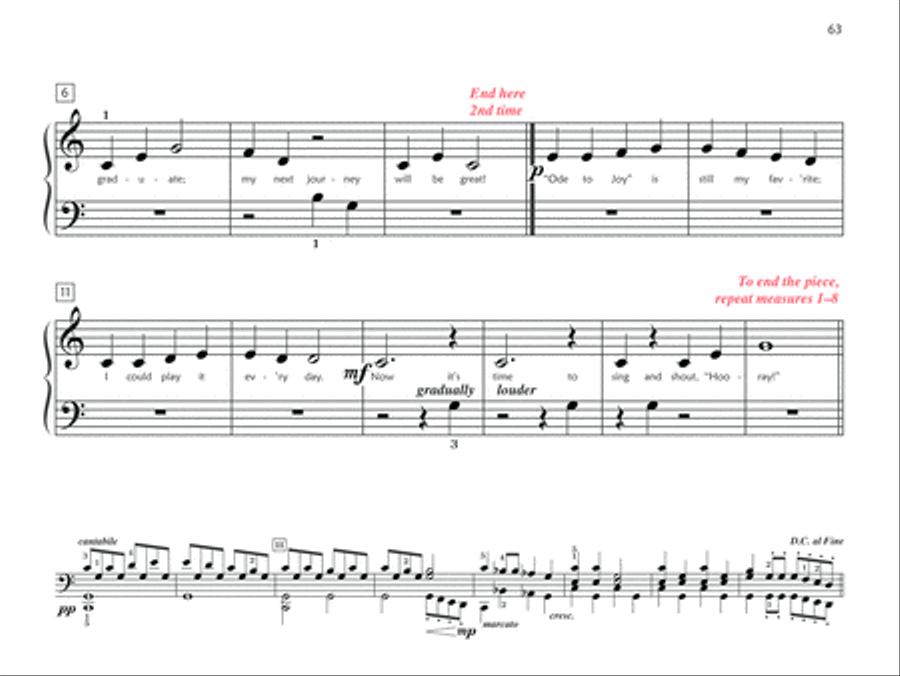 Premier Piano Course Lesson Book, Book 1A Piano Method scores gallery preview page 14