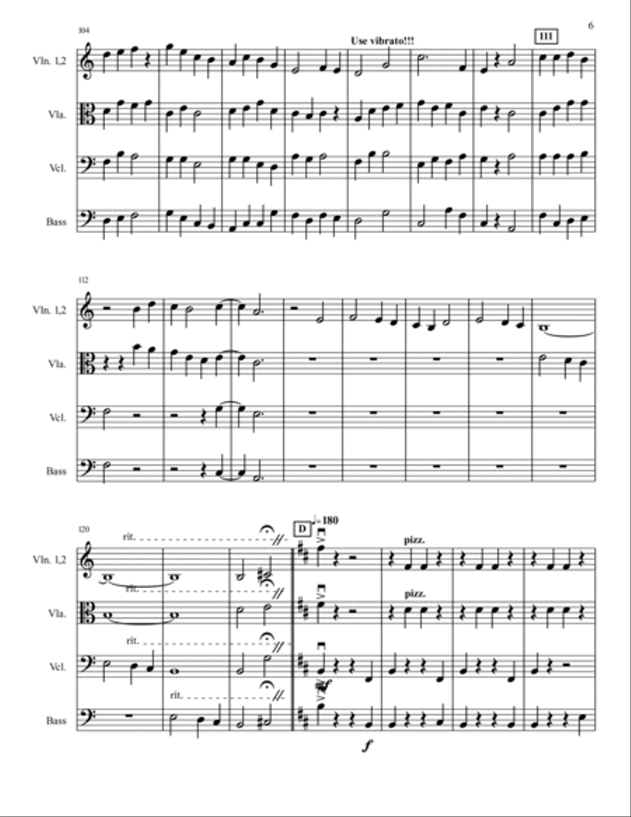 The Seafarer's Journey String Orchestra scores gallery preview page 6