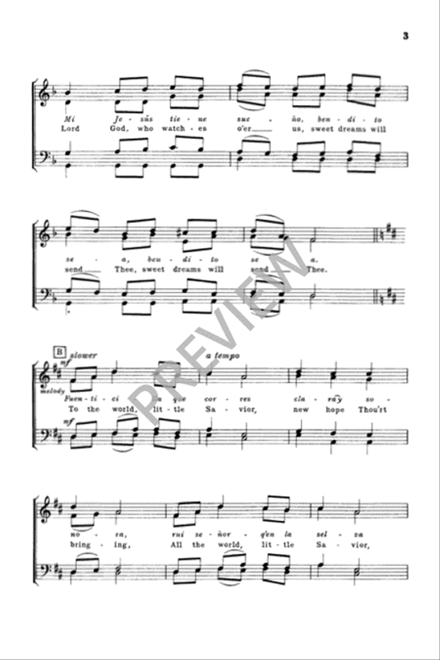 A La Nanita Nana - TTBB A La Nanita Nana - TTBB TTBB scores gallery preview page 4