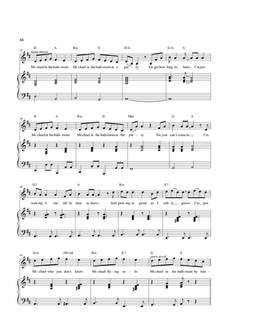 Michael In The Bathroom (from Be More Chill) Piano, Vocal scores gallery preview page 3