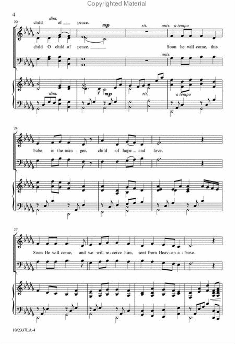Soon He Will Come 4-Part scores gallery preview page 4