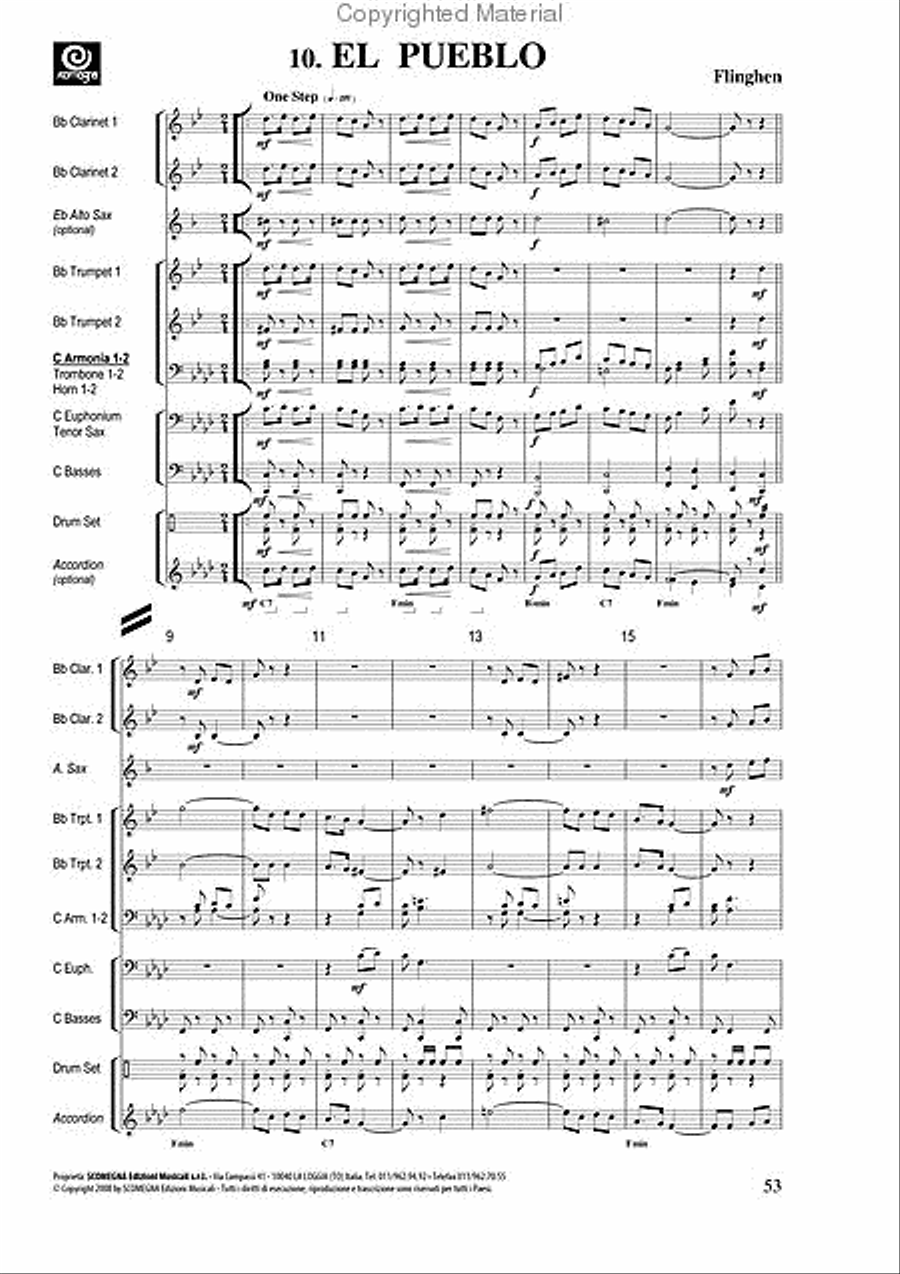 Green Book Vol. 2 - 12 Dance Numbers Marching Band scores gallery preview page 12