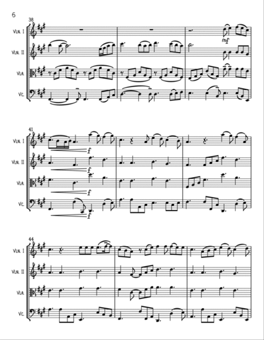 Perfect String Quartet scores gallery preview page 6