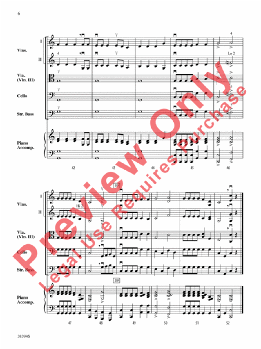A House in Holland String Orchestra scores gallery preview page 7