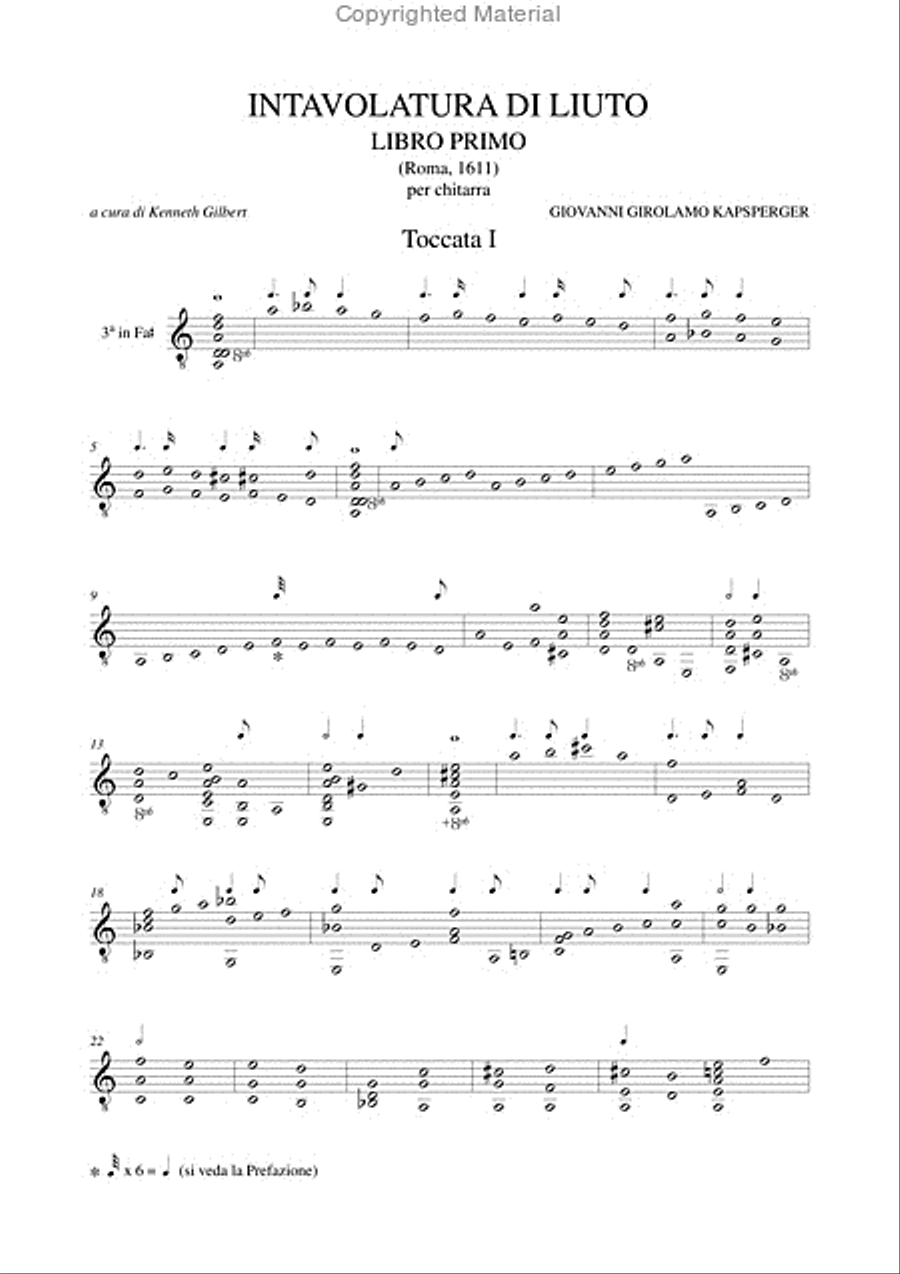 Intavolatura di Liuto. Libro Primo transliterated for Guitar Acoustic Guitar scores gallery preview page 2