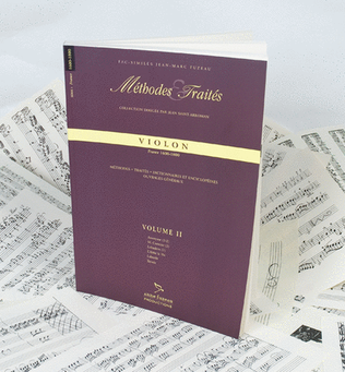 Book cover for Methods & Treatises Violin - Volume 2 - France 1600-1800