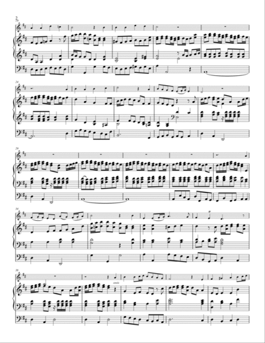 Awake, Thou Wintry Earth - One Trumpet and Organ Awake, Thou Wintry Earth - One Trumpet and Organ Trumpet Duet scores gallery preview page 3