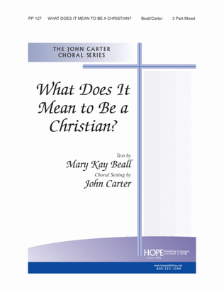 Book cover for What Does It Mean to Be a Christian?