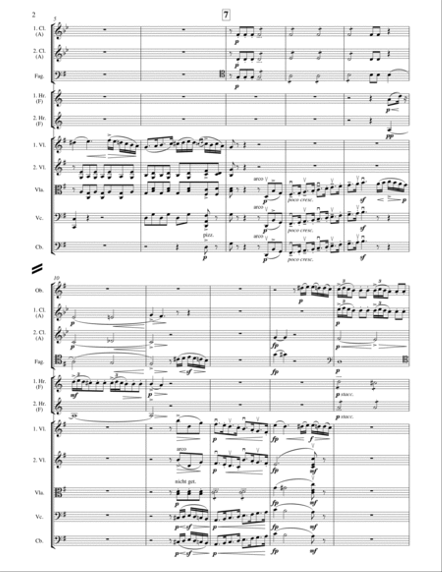 Mahler (arr. Lee): Symphony No. 4 in G Major 1st movement, Full Score Chamber Orchestra scores gallery preview page 4