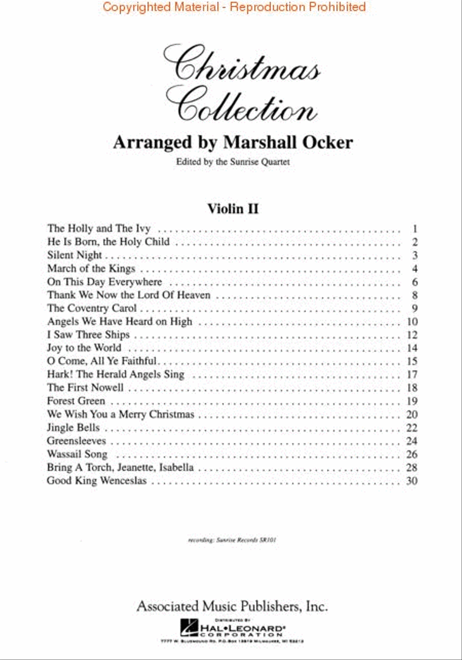 Christmas Collection Christmas Collection Orchestra scores gallery preview page 2