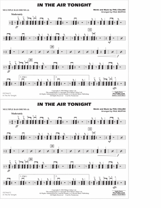 In The Air Tonight (arr. Paul Murtha) - Multiple Bass Drums