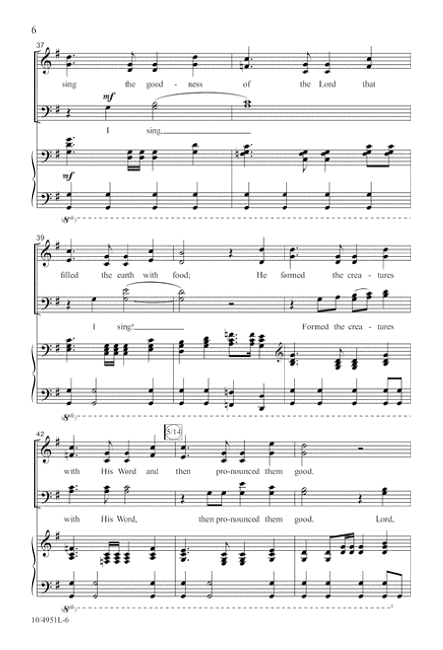 The Mighty Power of God 4-Part scores gallery preview page 6
