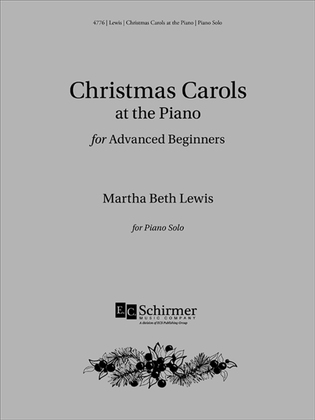 Book cover for Christmas Carols at the Piano for Advanced Beginners