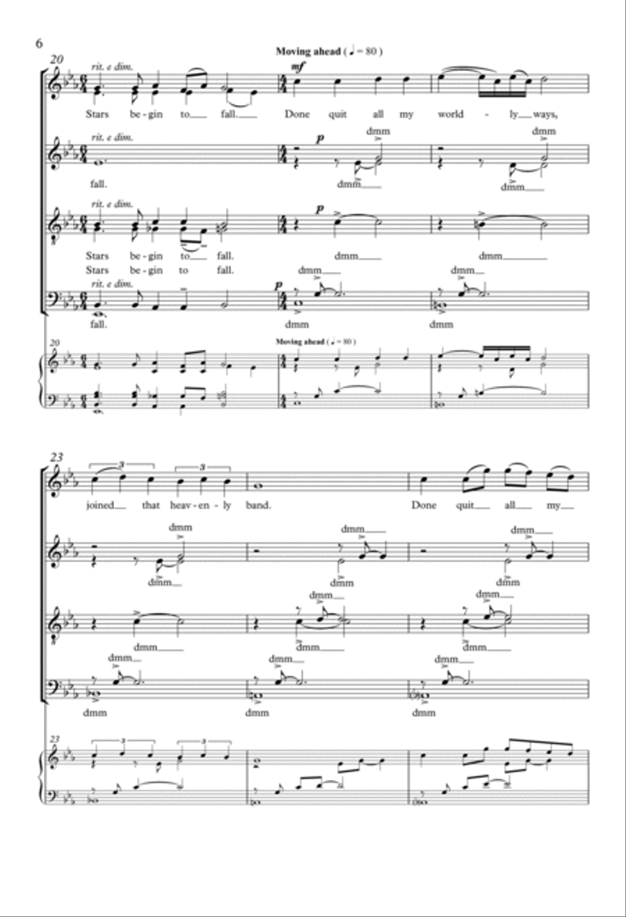 My Lord, What a Mornin' 4-Part scores gallery preview page 4