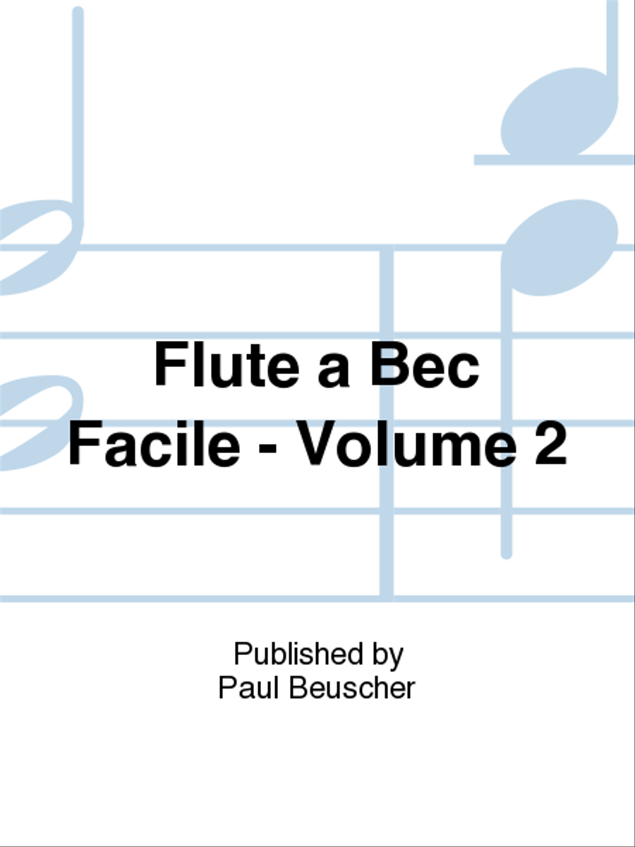 Flute a bec facile - Volume 2 Recorder scores gallery preview page 1