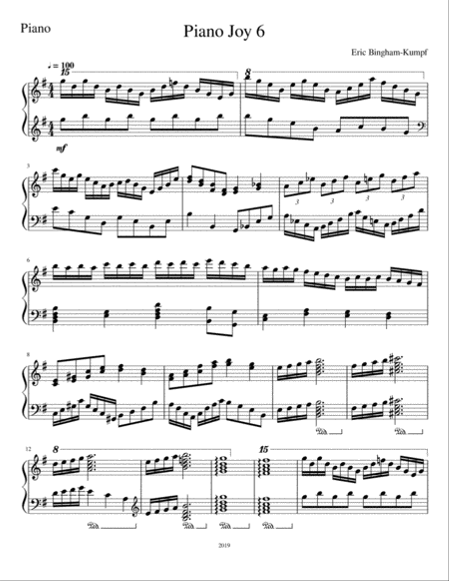 Piano Joy 6 Piano Solo scores gallery preview page 1