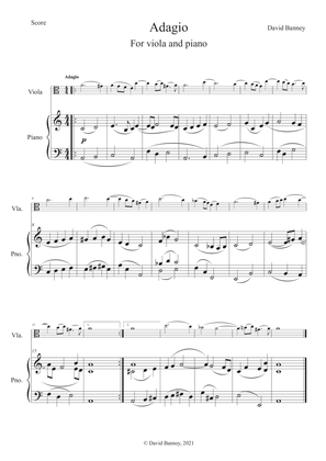 Adagio à la Corelli for Viola and Piano
