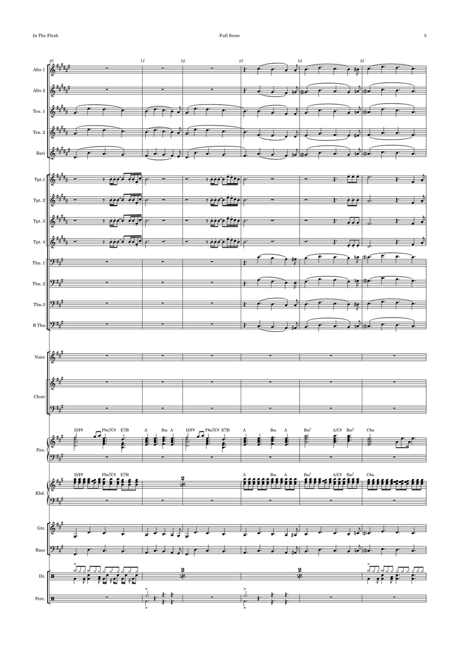 In The Flesh Jazz Ensemble scores gallery preview page 3